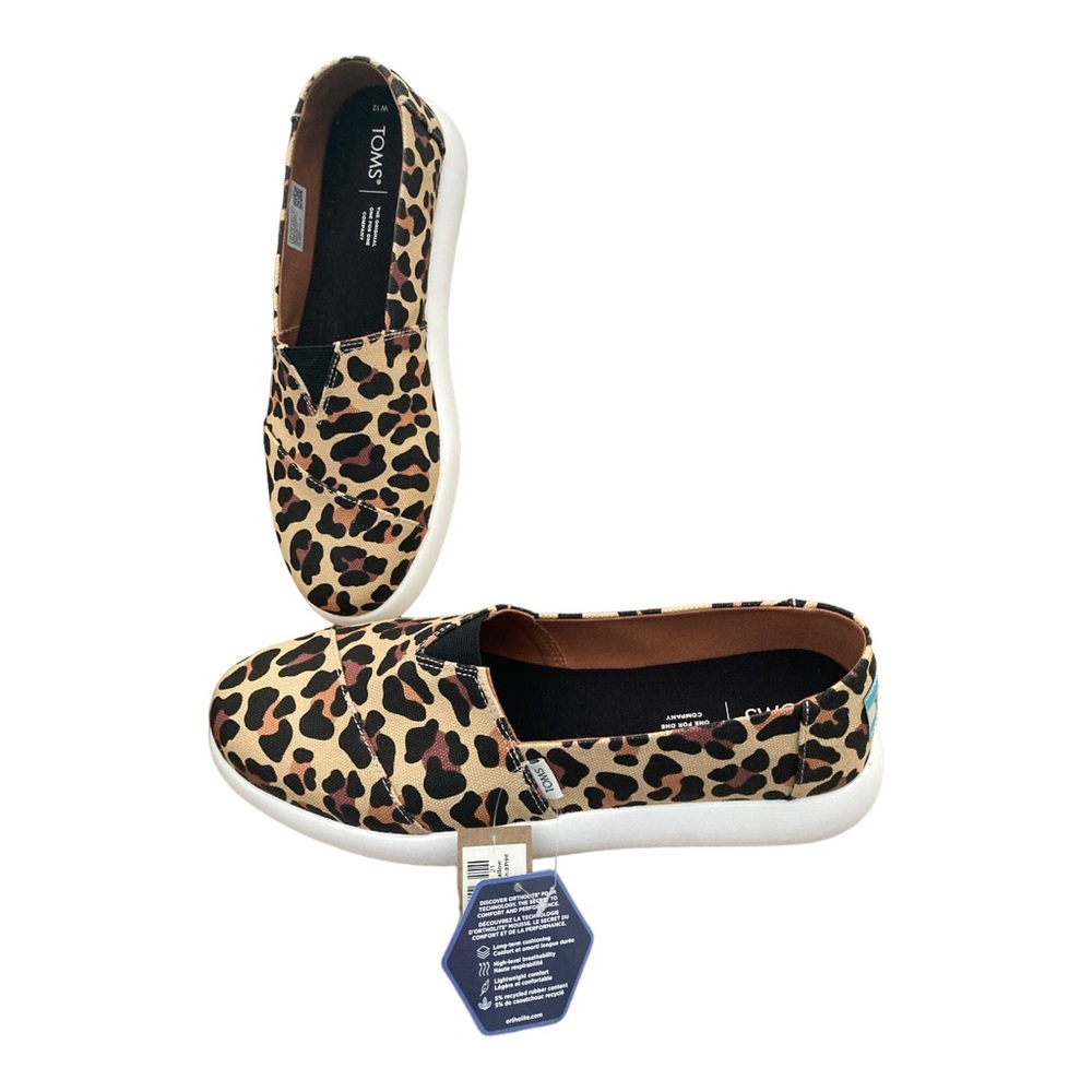 Tom’s Alpargata Mallow Leopard Free Shipping!